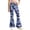 Nekdswn01 Blue, variant on Girls Flare Pants Camo Print Button Zip Pants with Pockets High Waisted Bell Bottom Chinos 2026 Fall Fashion Streetwear Trousers