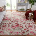 thumbnail image 3 of SAFAVIEH Monaco Cyan Floral Area Rug, Ivory/Pink, 9' x 12', 3 of 12