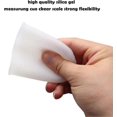 thumbnail image 3 of 3 Pieces Silicone Measuring Cups, 100ml Reusable Silicone Measuring Cups Easy to Clean Water Oil Kitchen Measuring Cups (White), 3 of 5