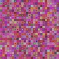 thumbnail image 1 of Ahgly Company Indoor Square Patterned Violet Red Pink Abstract Area Rugs, 3' Square, 1 of 6