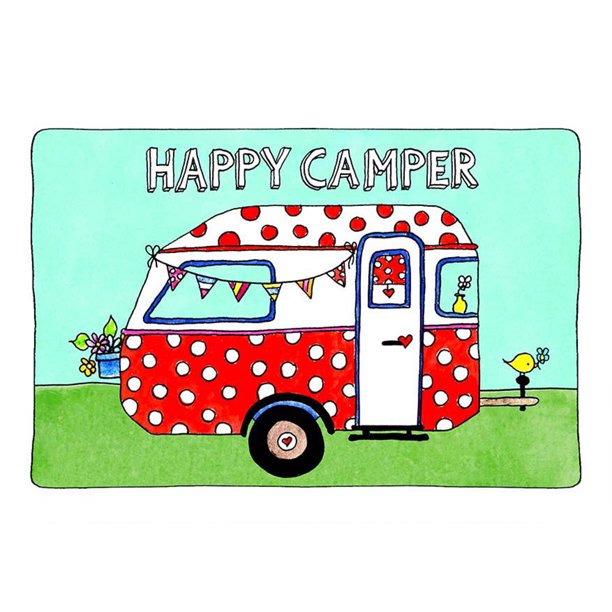 Taladro Pintura Diamante (DB5695) 5D DIY Redondo Happy Camping Bus Arte Mosaico Decoración para el hogar 50x70cm FLhrweasw Nuevo