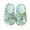 Green, variant on Djtdsds Kids' Bunny & Strawberry Print Slide Sandals Soft Non- Open-Toe Slippers Color:Pink,Size:3.5-4 Years