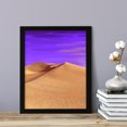 thumbnail image 2 of Designs ByLITA Purple Desert Haze, 5 x 7 Black Wall Print Inspirational (Framed) | Old Masterpieces | Stylish Modern Decoration For The Home and Office, 2 of 4