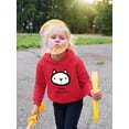 thumbnail image 2 of Happy Halloween Spooky Kitten Hoodie Toddler - Toddler Hoodie, Red, 2 of 4