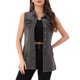 thumbnail image 1 of INSPIRE CHIC Chaleco de Mezclilla para Mujer Sin Mangas con Botones Longitud Media Casual Talla XS Gris, 1 of 6