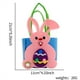 thumbnail image 2 of Bolsa de regalo de conejito de Pascua | Cesta de tela para hacer tú mismo | Saco de dulces de Pascua reutilizable | Accesorio para fiestas infantiles | Porta huevos de Pascua | Cesta de regalo para c, 2 of 2