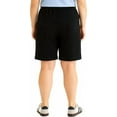 thumbnail image 2 of Sucegi Plus Size Women's Elastic Waist Drawstring Shorts with Pockets - Casual Loose Fit Summer Bottoms, 2 of 5