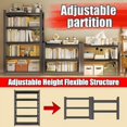 thumbnail image 2 of Book Shelf, 5 Tier Metal Wide Bookshelves, 78" H, Heavy Duty Bookcase, Adjustable Bookshelf, Tall Book Shelf for Living Room & Offices and Library (78" H*47" W*18" D), 2 of 7