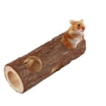 thumbnail image 1 of Túnel De Madera Para Animales, Tubo De Ejercicio, Juguete Para Masticar Para Conejo, Hurón, Hámster, Conejillo De Indias, Túnel De Juguete Para Mascotas Pequeñas Advancent  PT001420-02, 1 of 6