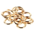 thumbnail image 1 of 16 clips para llaveros de metal, anillos de resorte, mosquetones redondos versátiles, hebillas de resorte redondas para llaveros., 1 of 7
