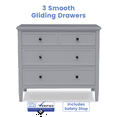 thumbnail image 6 of Delta Children Epic 3-Drawer Dresser, Grey, 6 of 11