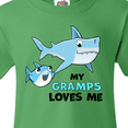 thumbnail image 4 of Inktastic My Gramps Loves Me with Cute Sharks Youth T-Shirt, 4 of 5