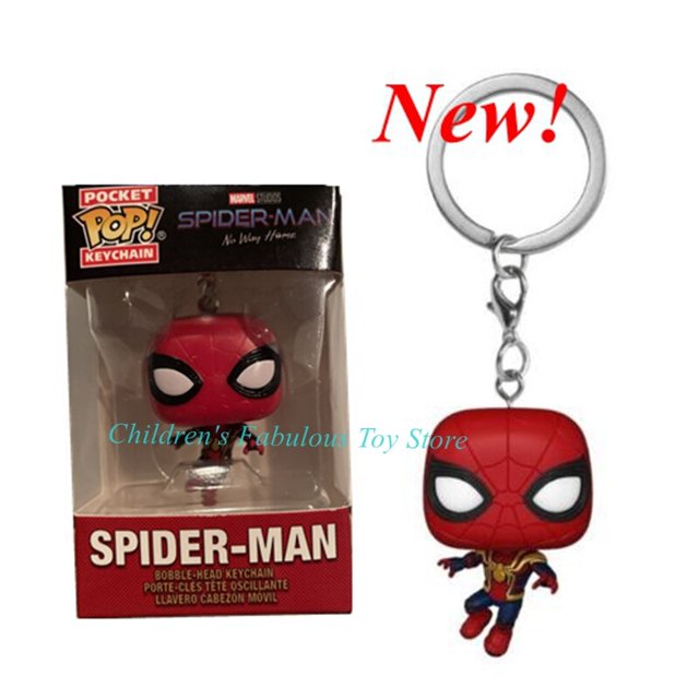 FUNKO-Llavero de bolsillo Marvels SPIDER-GWEN, Spiderman, Peter Parker, Mysterio, figura de acción de vinilo, modelo de colección POP, Juguetes Fivean unisex
