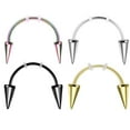 thumbnail image 1 of Kkkded Mouth Piercing Jewelry 4Pcs Lip Hoop Rings - Piercing Jewelry, Polished, Non - irritation, for Photo Props, 1 of 6