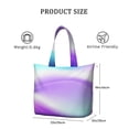 thumbnail image 4 of 22 Inch Oversized Travel Bag Lightweight Canvas Weekender Duffel with Multi Pockets, Aurora Print, 4 of 5