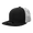 Black/White, variant on 6033 6 Panel High Profile Structured Cotton Blend Trucker-Black/White/Sky