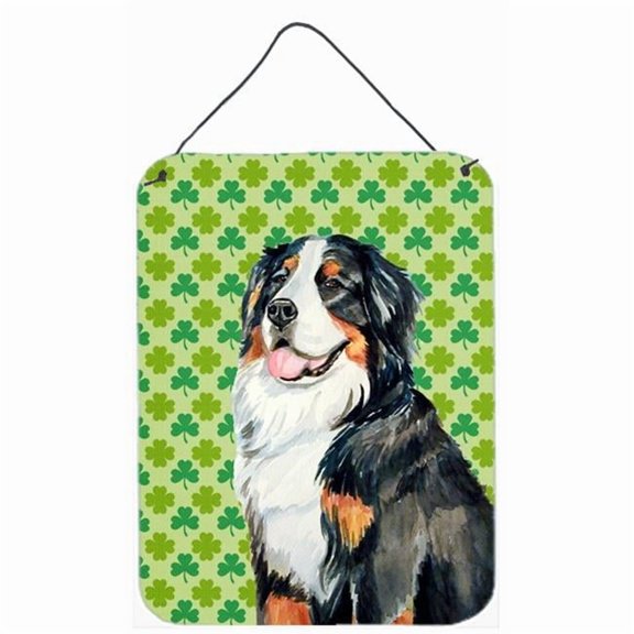 Bernese Mountain Dog Shamrock Aluminium Metal Wall or Door Hanging Prints