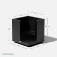thumbnail image 4 of Veradek Block Series Cube Medium 22" Plastic Planter - Black, 4 of 17