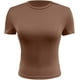 thumbnail image 5 of Women's Crop Summer TShirts Round Neck Sport Shirts Basic Y2K Tee, 5 of 5