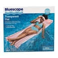 thumbnail image 5 of Bluescape Pink Transparent Air Mat, Inflatable Pool Float, Age 14 & up, Unisex, 5 of 6
