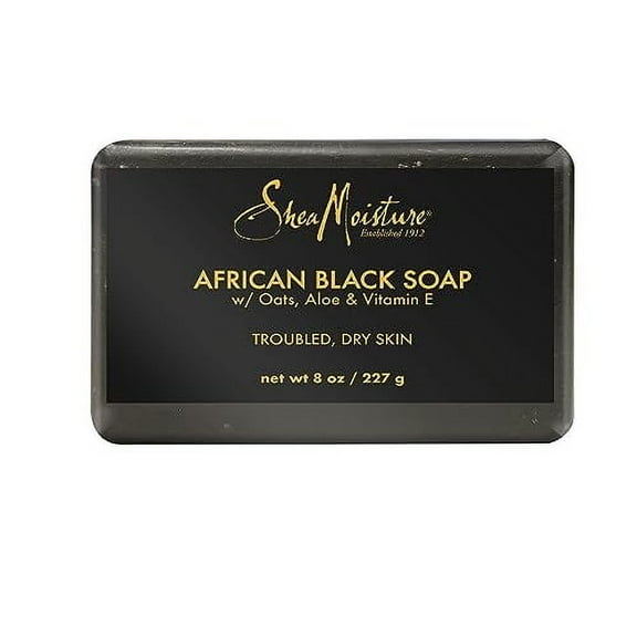 Shea Butter Bar Soap African Black Cleanser for Tough Skin 8 Oz