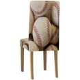 thumbnail image 2 of ABPHQTO Montones y montones de pelotas de béisbol Funda protectora para silla Funda protectora para asiento para comedor Hotel Fiesta de bodas Juego de 1, 2 of 4