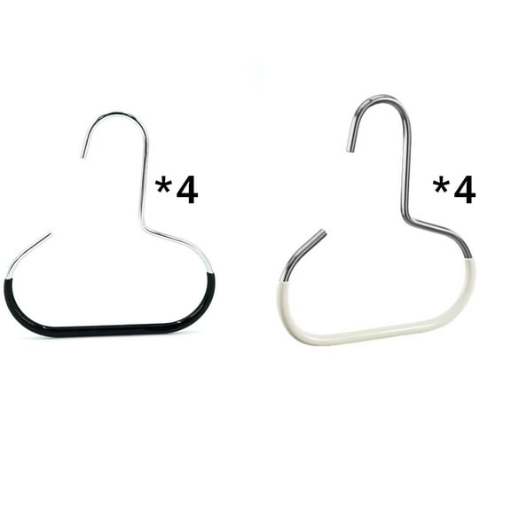 8PCS Stainless Steel Round Hangers Non Slip Multi Functional Storage Tools