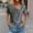 Gray, variant on ALLLIST V-Neck Womens Tops Clearance Under $10 Short Sleeve Green Graphic T-Shirts Casual Button Ladies Tops and Blouses