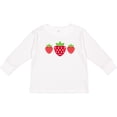 thumbnail image 3 of Inktastic Strawberries Summer Strawberry Fruit Girls Long Sleeve Toddler T-Shirt, 3 of 5