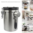 thumbnail image 1 of Airtight Coffee Canister Stainless Steel Container Coffee Ground Vault Jar with Valve for Kitchen New, 1 of 5