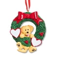 thumbnail image 5 of Ornaments by Elves Personalized Yellow Lab Puppy Wreath Christmas Ornament Pet Dog Decor .25 lbs, 5 of 9
