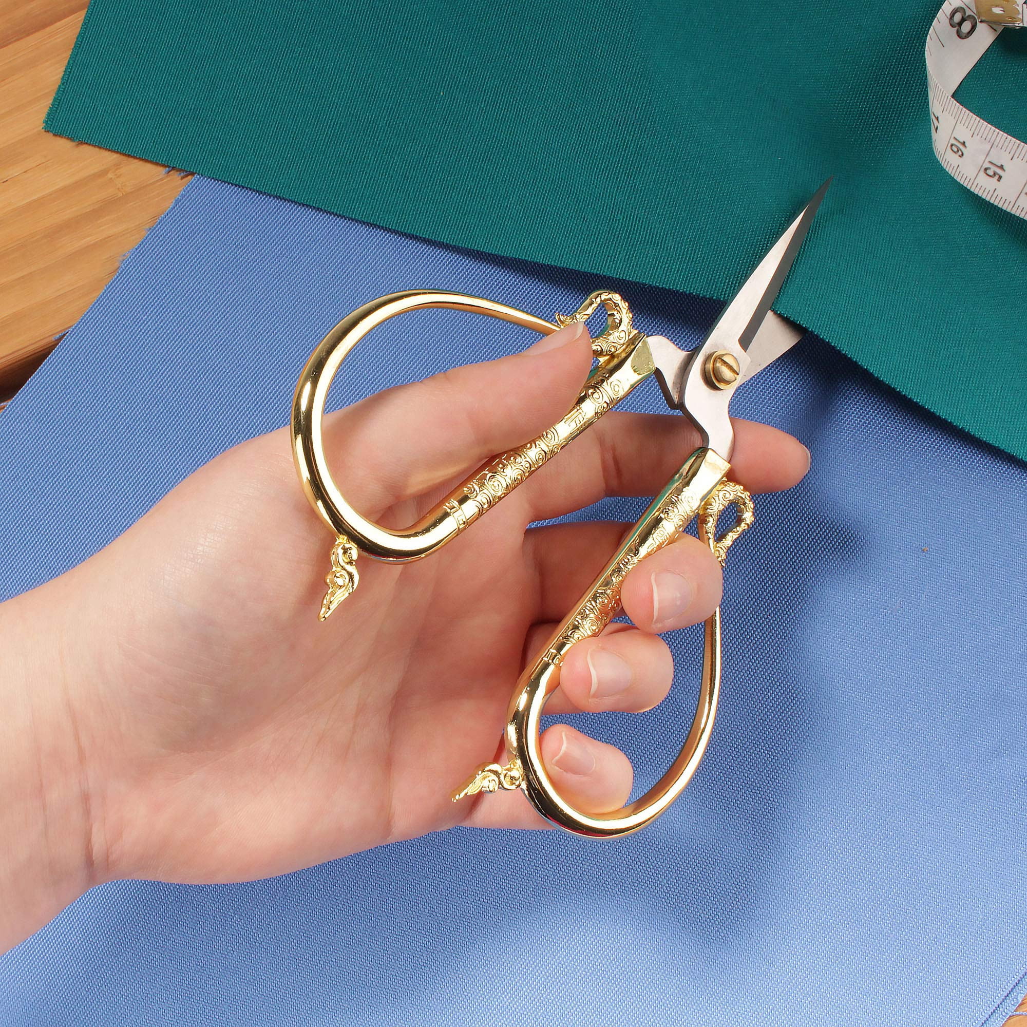 JubileeYarn Antique Style Heirloom Craft Embroidery Scissors w/Decorative Cast Handles Classic Chinese Look - Copper