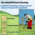 thumbnail image 3 of Aikiprety Divertida Toalla De Golf Impresa, Divertida Toalla De Golf Para Bolsas De Golf Con Clip, Regalo De Golf Para Hombres, Marido, Novio, Papá, Cumpleaños, Navidad, Regalos Para Fanáticos, Simple, 3 of 5