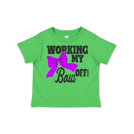 

Inktastic Cheerleading Working My Bow off Gift Toddler Toddler Girl T-Shirt