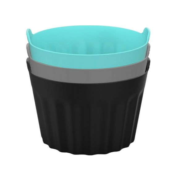 HomeLife 3Pcs Cake Mold Non-Stick Silicone Cupcake Molds Easy to Clean Reusable Baking Cup for Home Kitchen Bakery
