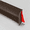 Brown Oak-4 Inch X 20 Ft, variant on Black 4 Inch X 20 Ft Vinyl Peel and Stick Cove Baseboard Molding Trim