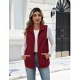 thumbnail image 4 of Zeagoo Womens Outerwear Vests With Pockets Zipper Sleeveless Fleece Jackets Casual Fall Trendy, 4 of 6