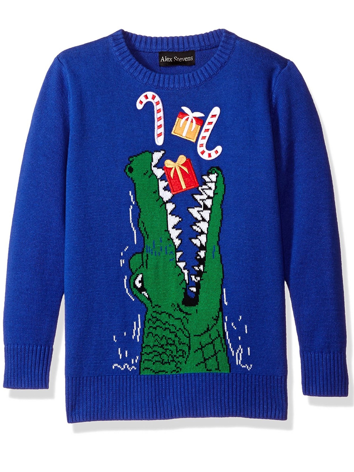 alligator christmas sweater