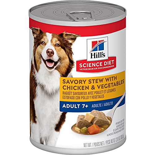 Hill s Science Diet Senior Wet Dog Adult Canned Dog Food, 12.8 oz, 12 Pack - Walmart.com