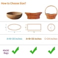 thumbnail image 4 of Extra Large Easter Cellophane Bags, 40x50 Inch Clear Cellophane Wrap for Gift Baskets, 10Pcs Jumbo Huge Clear Basket Bags (Ribbon Not Included), 4 of 7