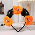 thumbnail image 4 of Clearance Under $1.86! 1PC Halloween Rose Skull Headband, Mexican Gothic Flower Crown for Costume Party, Cloth, (One Size, C), 4 of 9