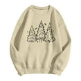 thumbnail image 3 of Christmas Tree Sweatshirts for Women 2025 Long Sleeve Crewneck Pine Tree Graphic Sweatshirt Xmas Holiday Pullover Tops, 3 of 7