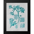 thumbnail image 2 of Goldberger, Jennifer 12x14 Black Modern Framed Museum Art Print Titled - Teal Coral I, 2 of 5