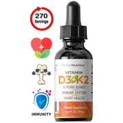 Vitamin D3 Liquid Complex Organic D3 K2 5000iu 270 Servings from Herbal Nutrition