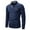 Blue, variant on Dovford Men's Polo Shirts with Pocket Long Sleeve Casual Moisture Wicking Golf Polo Shirts Button Basic Plaid Collar T Shirt
