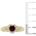thumbnail image 3 of Everly Women's Garnet 10k Yellow Gold Ring, 3 of 8