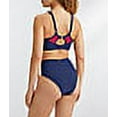 thumbnail image 2 of Panache NAVY ORCHID Limitless High-Waist Bikini Swim Bottom, US Large, 2 of 4