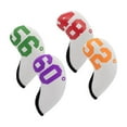 thumbnail image 3 of Baohd 4 Pieces Golf Iron Headcover Neoprene Non Slip Club Head Covers White, 3 of 8