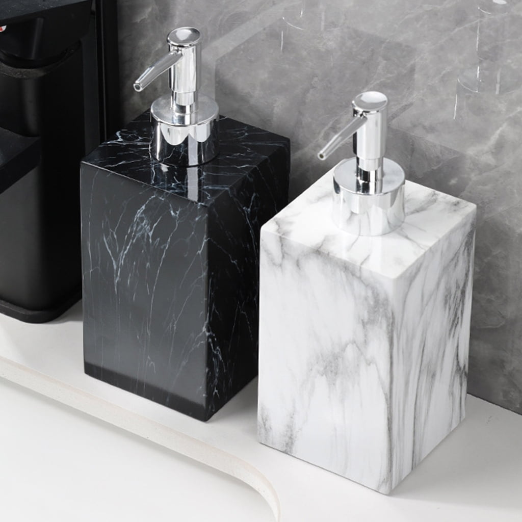 KCAHPAN Resin Liquid Soap Dispenser for Hotel Marble Soap Dispenser Hand Soap Dispenser