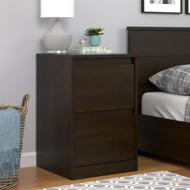 Mainstays Westlake Nightstand Espresso Walmart Com Walmart Com